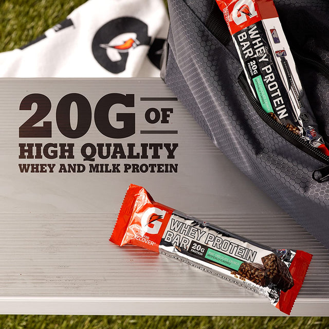 Gatorade Whey Protein Bars Variety Pack (18 Count) and Mint Chocolate Crunch (12 Count)