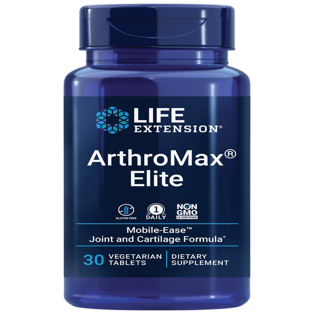 Life Extension Arthromax Elite - Joint & Cartilage Health Support Supplement for Men & Women – Advanced Formula to Promote Joints Movement - Gluten-Free, Non-Gmo, Vegetarian – 30 Tablets