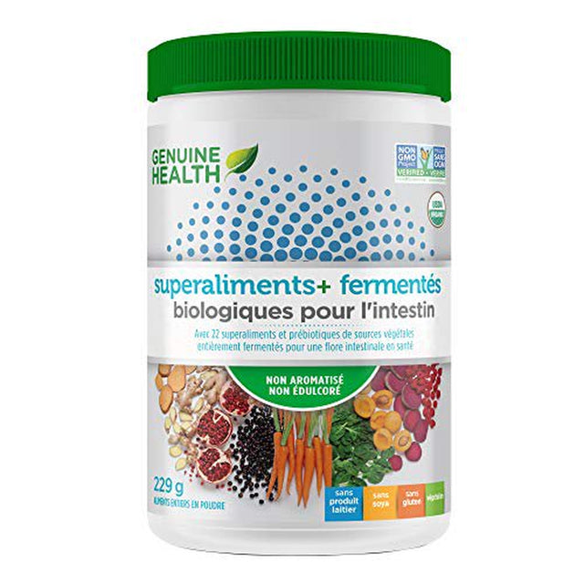 GENUINE HEALTH Organic Unflvrd Frmntd Gut Grns Suprfood, 229 GR