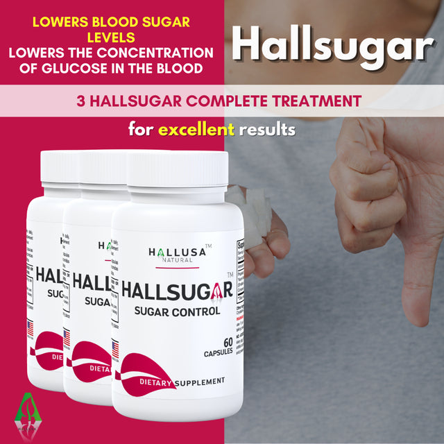 HALLSUGAR - Blood Sugar Control - Blood Glucose Levels - 60 Cap