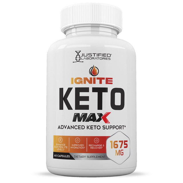 Ignite Keto ACV MAX Pills 1675Mg Alternative to Gummies Dietary Supplement 60 Capsules