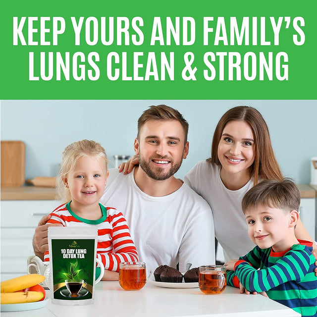 10-Day Organic Lung Detox Tea for Respiratory Support,