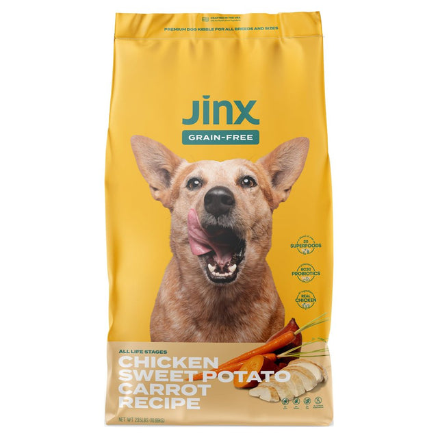 Jinx Chicken, Sweet Potato & Carrot Dry Dog Food, Grain Free, 23.5 Lb. Bag