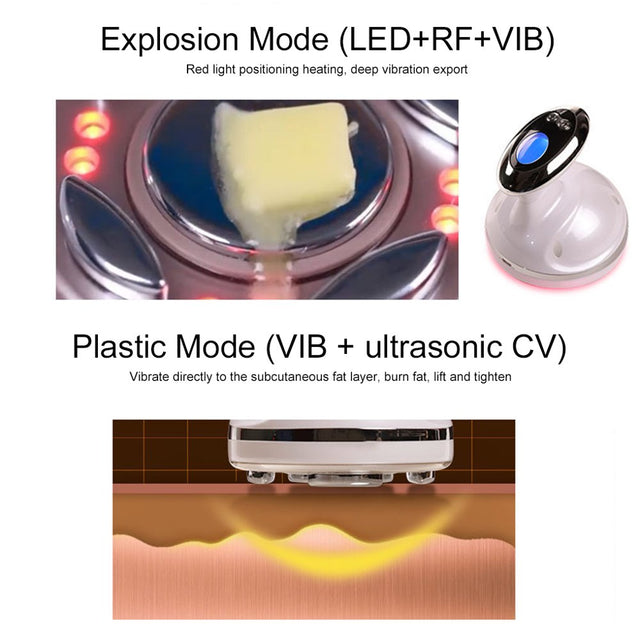 LED Cavitation RF Body Machine Fat Burner RF Radio Frequency anti Cellulite Lipo Massager