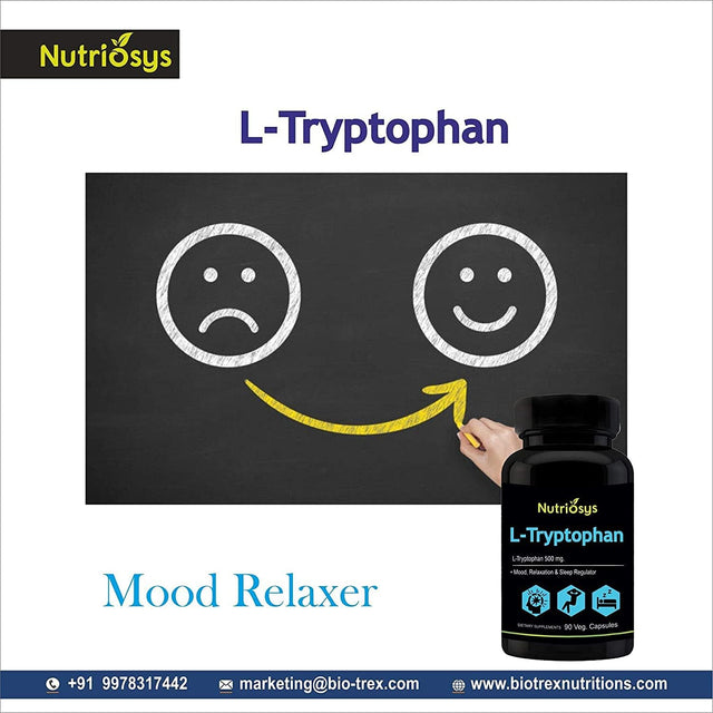 Nutriosys L-Tryptophan 500Mg - 90 Veg Capsules