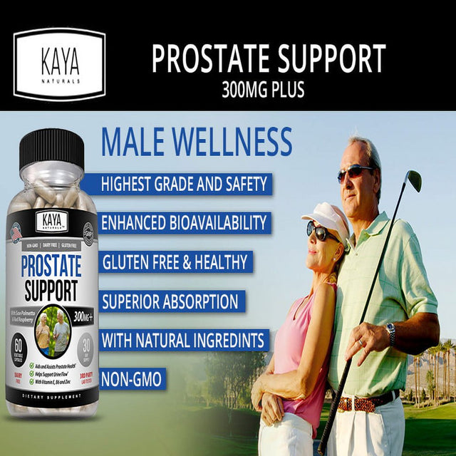 Kaya Naturals Prostate Support - Reduce Frequent Urination, Stamina Supplement