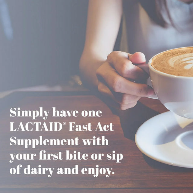 Lactaid Fast Act Lactose Intolerance Caplets, 96 Travel Packs of 1-Ct.