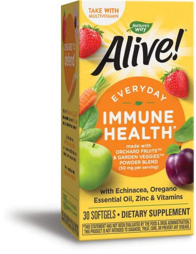 Nature’S Way Alive! Everyday Immune Health Supplement*, 30 Softgels