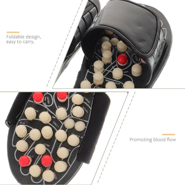 Foot Massagers Slippers Unisex Acupressure Massage Slippers for Relief Plantar Fasciitis Heel Arch Arthritis Neuropathy Pain (Size 38)
