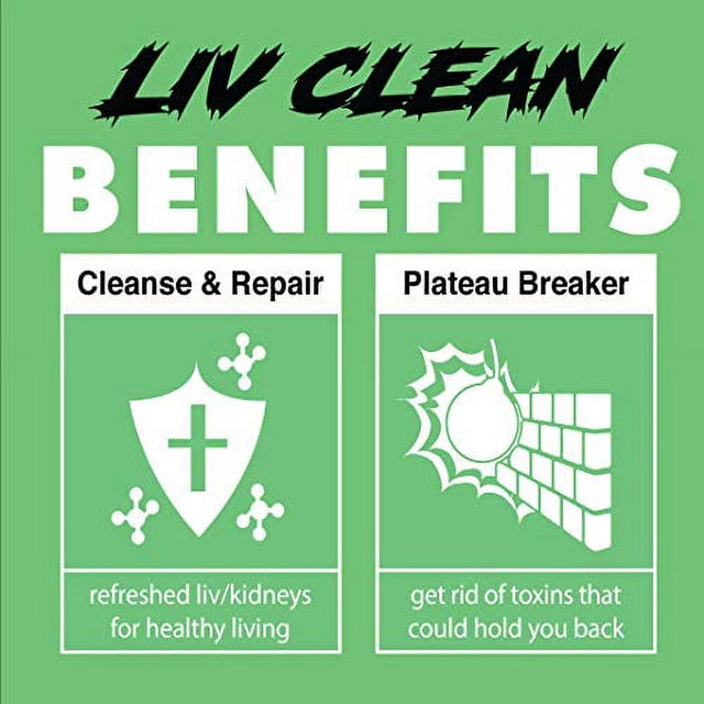 Gains in Bulk, Liv Clean, Liver and Kidney Cleanse, Athlete Health Supplement, 60 Vegetarian Capsules