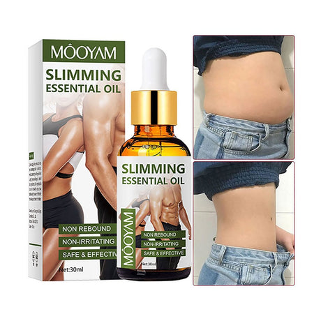 Kokovifyves Beauty & Personal Care Abdominal Massage Essential Oil Fitness Exercise Sweating Fever Fat Burning Fat Burst Milk Essential Oil(30Ml)