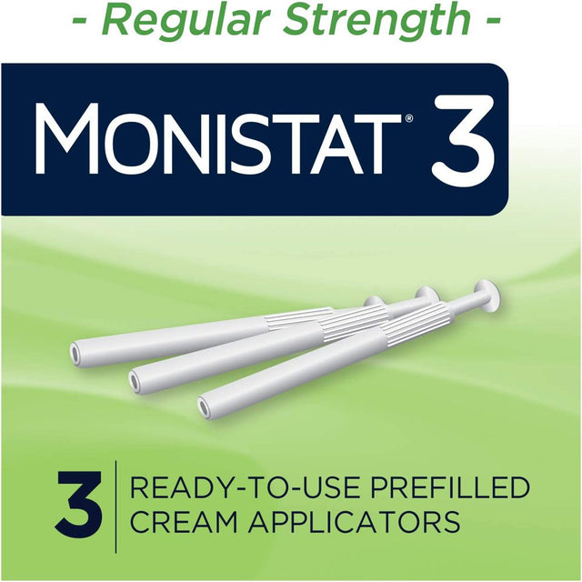Monistat 3-Day Yeast Infection Treatment Pre-Filled Cream Applicators, 3 Ct (Pack - 1)