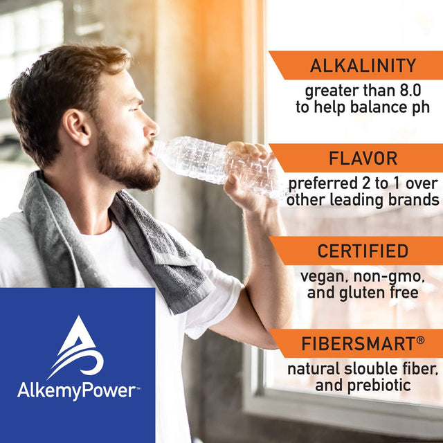Alkemypower™ Hydration Electrolyte Powder, No Sugars, Salts, Carbs, Flavors or Calories, 100% Natural, Convenient Stick Pack, 30 Count