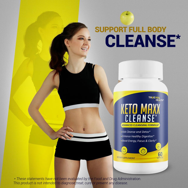 Keto Maxx Cleanse - Keto Friendly Cleanser - Aids Cleanse & Detox - Full Body Cleanse, Colon Cleanse, & Liver Cleanse Support - Promote Healthy Digestion - Boost Energy, Focus, & Mental Clarity