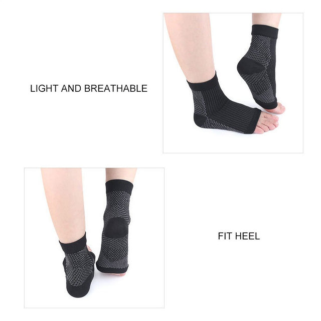 Ankle Compression Sleeve Open Toe Сompression Socks for Swelling, Plantar Fasciitis, Sprain, Neuropathy for Women and Men