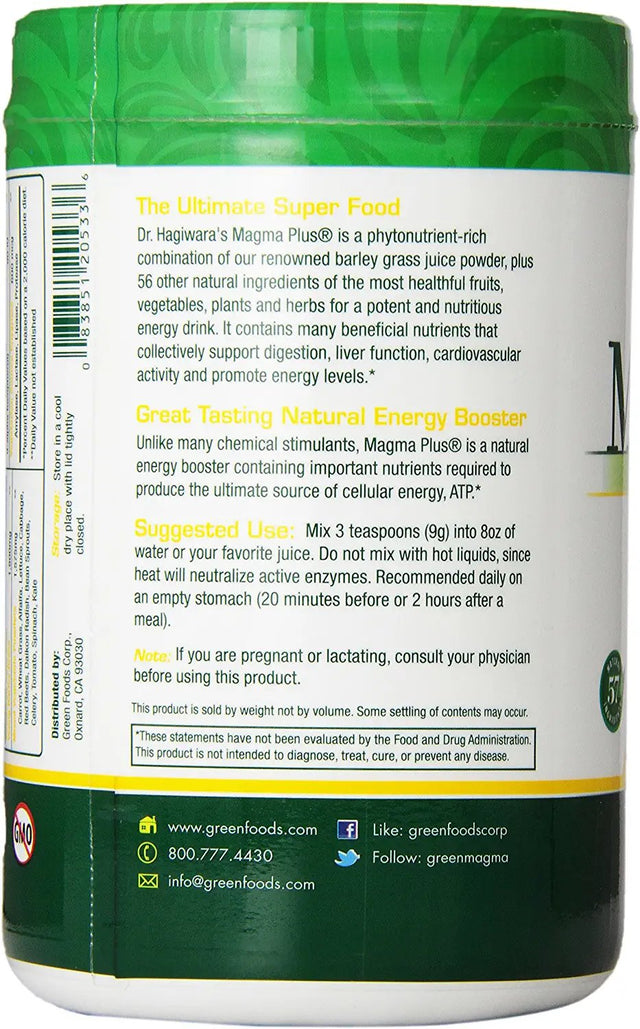 Green Foods Magma plus Drink Mix 10.6Oz