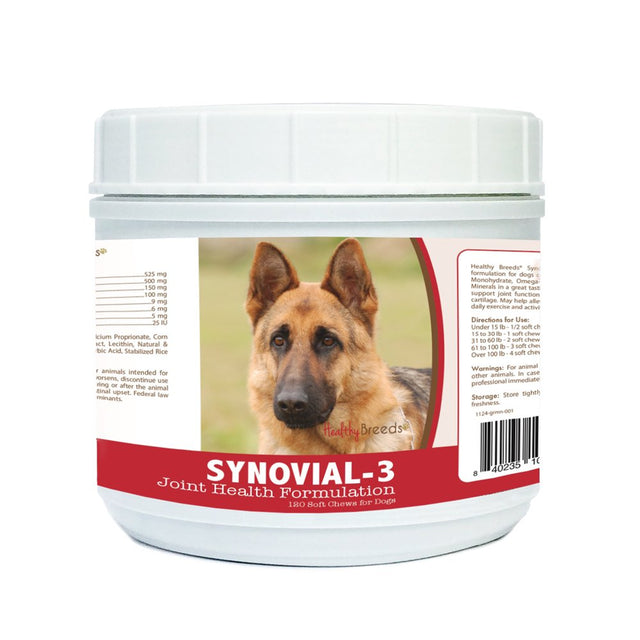 Healthy Breeds Synovial-3 Joint Health Formulation Soft Chews for German Shepherd, 120 Count