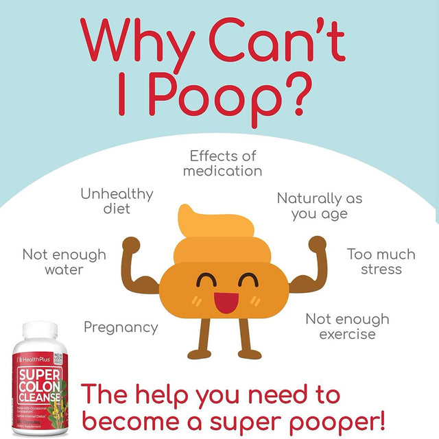 Health plus Super Colon Cleanse: 10-Day Cleanse, 12 Cleanses, 480 Capsules