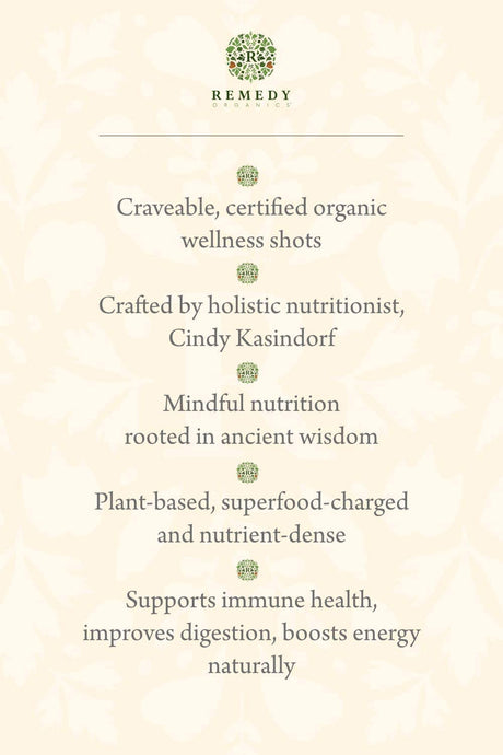 Remedy Organics Immunity plus Shot, Heal Me 18-Pack | Boost Energy, Brain Function, Detoxification, and Metabolism | Certified-Organic Ingredients