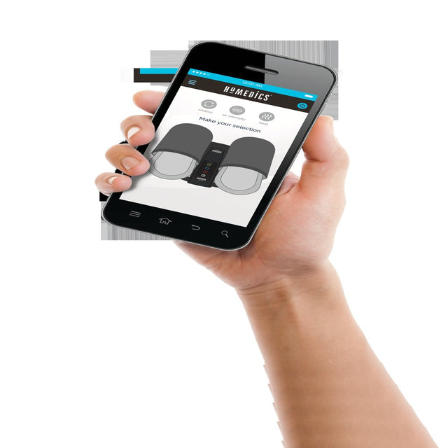 Homedics Shiatsu Flex Ankle and Foot Massager with Heat and Gentle Air Compression, Adjustable Air Intensity, 2 Unique Massage Mode