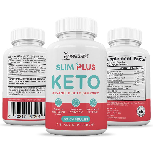 (5 Pack) Slim plus Keto ACV Pills 1275Mg Alternative to Gummies Dietary Supplement 300 Capsules