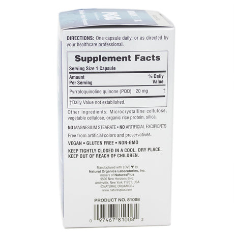 Natures plus Brainceutix PQQ - 60 Capsules
