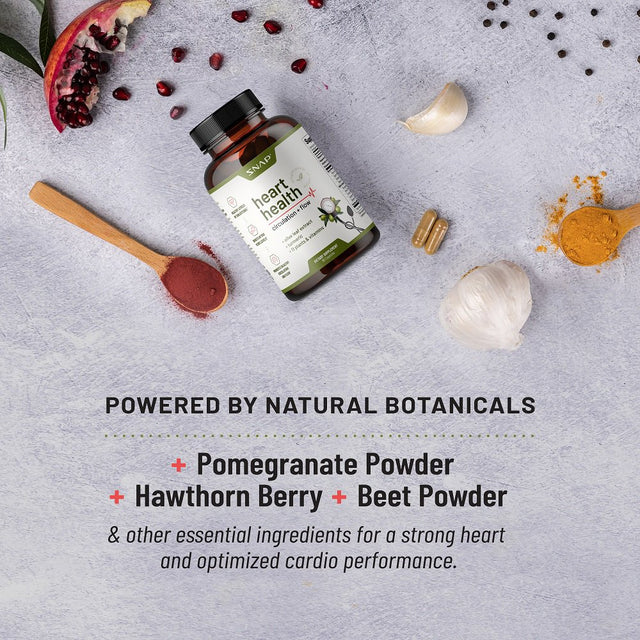 Snap Supplements Heart Health, Vitamins and Natural Plant Extracts for Healthy Blood Pressure Support, 90 Capsules