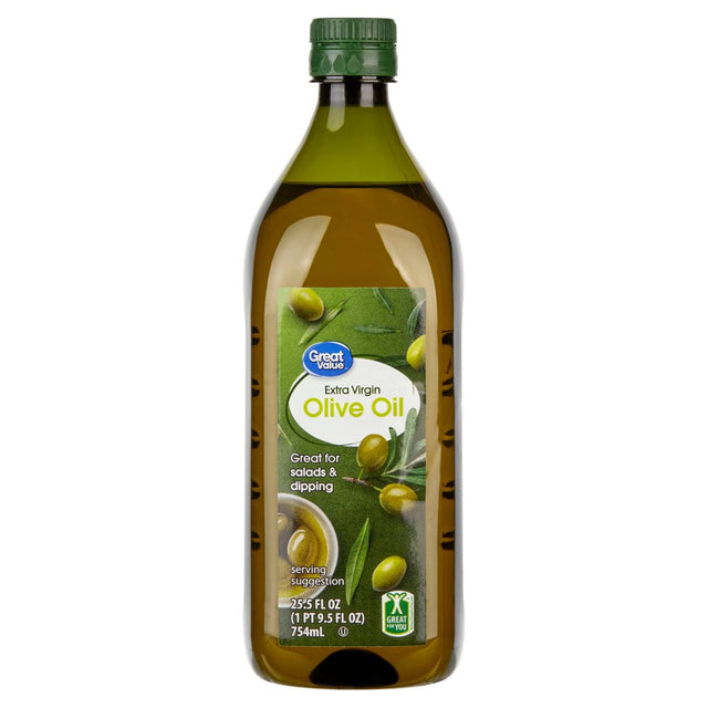 Great Value: 100% Extra Virgin Olive Oil, 25.5 Fl Oz