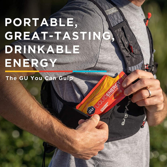 GU Energy Liquid Energy Gel with Complex Carbohydrates, Vegan, Gluten-Free and Dairy-Free On-The-Go Energy for Any Workout, 12-Count, Assorted Flavors