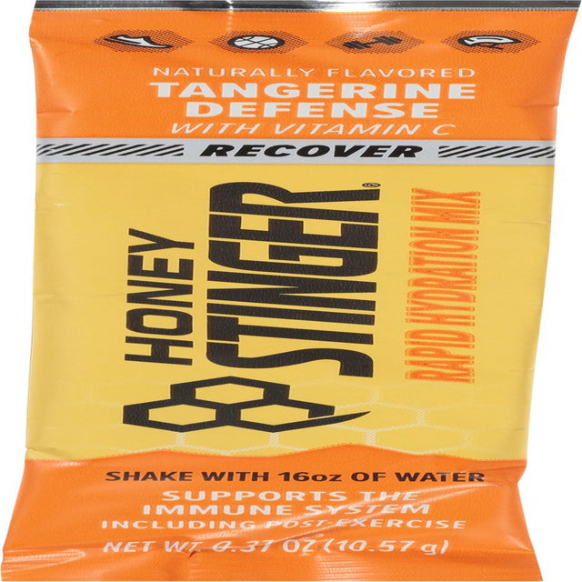 Honey Stinger Rapid Hydration Drink Mix - Recover, Tangerine Defense, Bag of 24