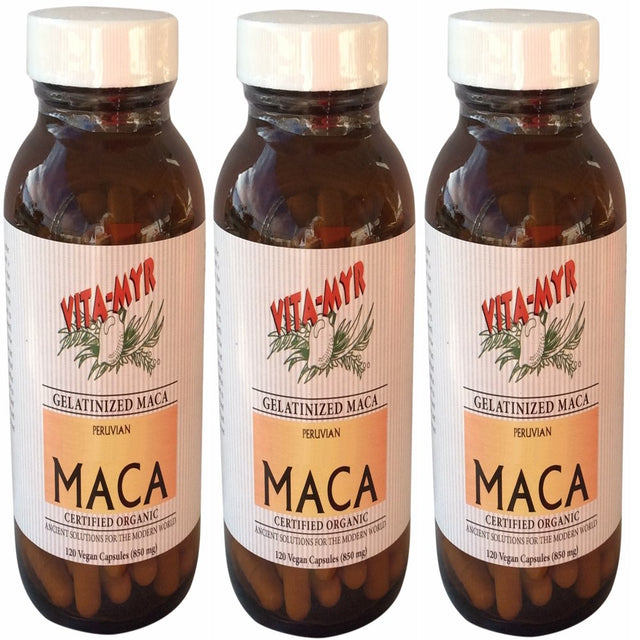 Gelatinized Concentrated Maca Caps 120 Organic Pure Inca Maca