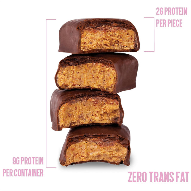 Freakin' Wholesome Chocolate Covered Caramel Almond Bites, High Protein Snacks 2.82 Ounces per Box. (Pack of 3). Vegan Gluten Free