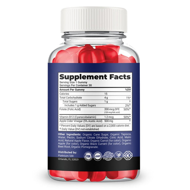 Kickin ACV Gummies, Weight Loss Supplement, Powerful Formula, Maximum Strength ( 5 Pack)