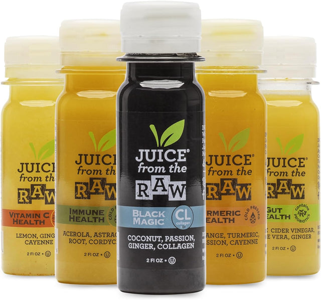 3-Day Juice Cleanse with Coconut Fusion + Shots by Juice from the RAW® - Most Popular Juice Cleanse/Detox / 100% Raw Cold-Pressed Juices (18 Bottles + 10 Shots)