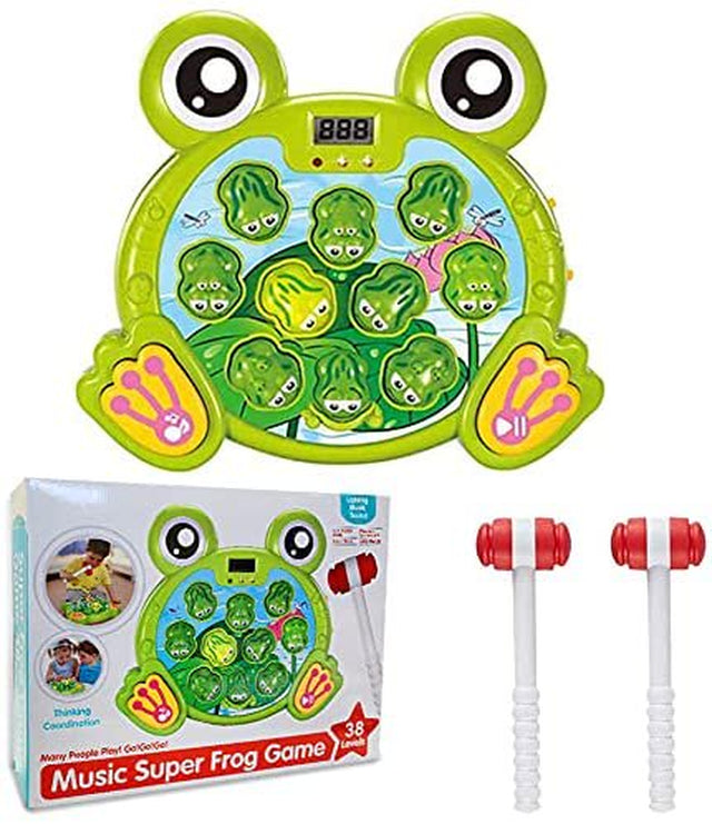 Gara Whack a Frog Game Pounding Toy with 2 Playing Modes - Educational Kids Toy for Toddler Game, Learning Preschool Toy for 3-Year Old Girls, Boys and Up