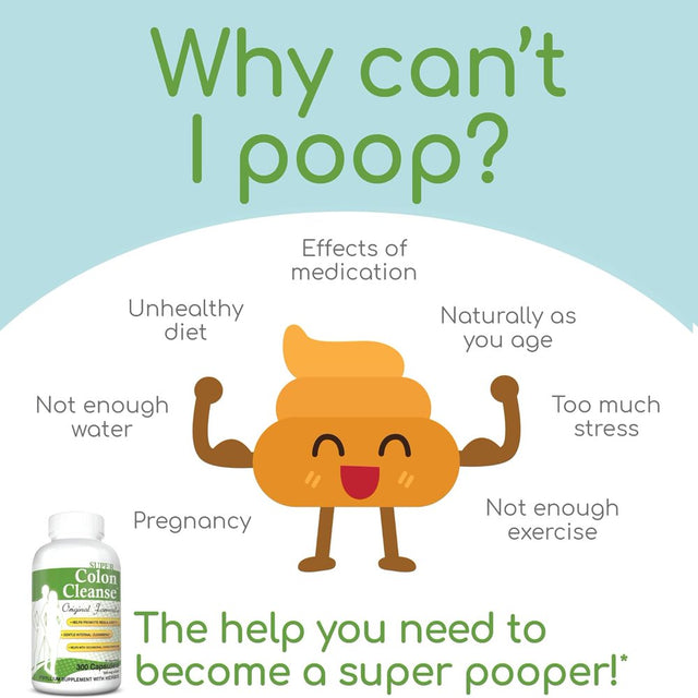 Health plus Super Colon Cleanse Original Formula, 300 Capsules, 75 Servings