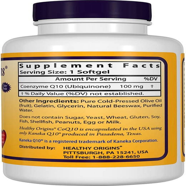 Healthy Origins Coq10 100 Mg (60 Softgels)