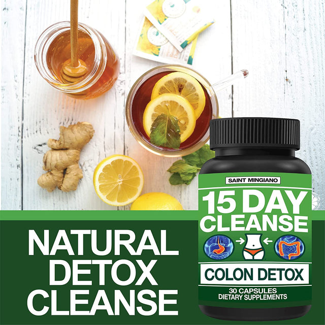 15 Day Cleanse | Colon Detox with Natural Laxative for Constipation & Bloating. 30 Pills to Detoxify & Boost Energy | Extra-Strength Senna Leaf Supplements | Strong for Some People.