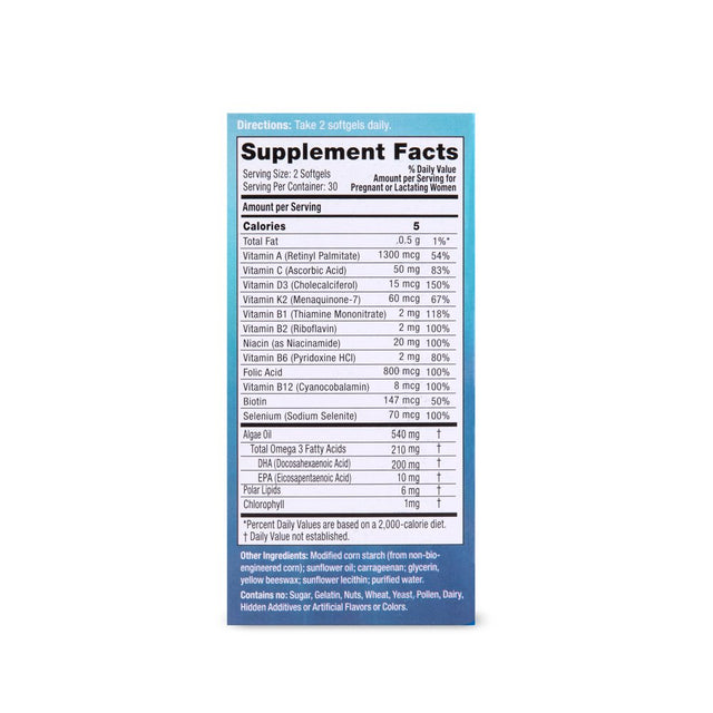 Iwi Algae-Based Vegan Prenatal with DHA, 30 Ct