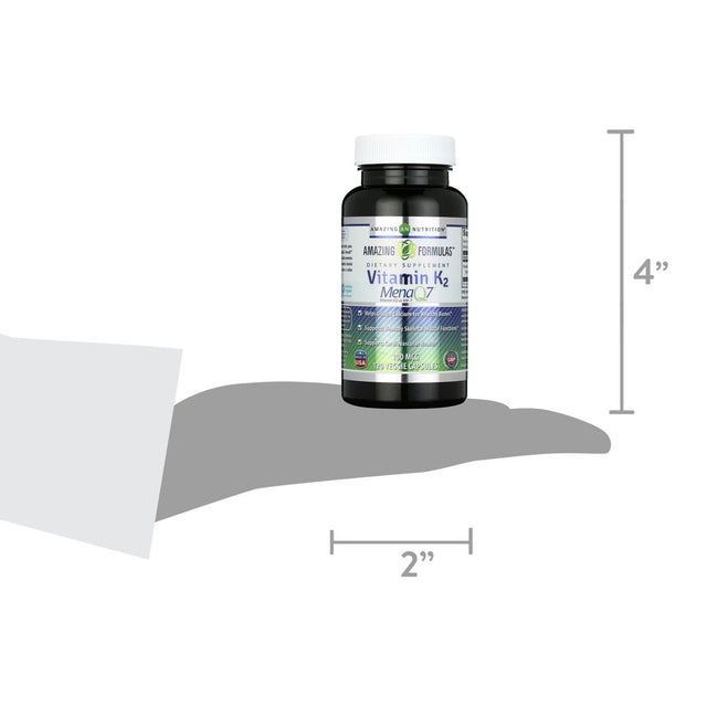 Amazing Formulas Vitamin K2 Menaq7 100 Mg 120 Vcaps