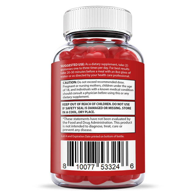 Justified Laboratories (5 Pack) Apple Cider Vinegar Gummies 1000MG ACV with Pomegranate Juice Beet Root B12 300 Gummys