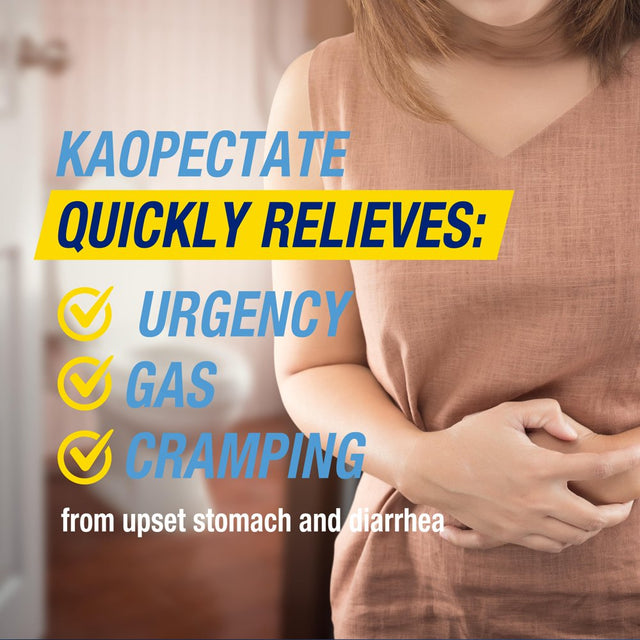 Kaopectate Multi-Symptom Anti-Diarrheal & Upset Stomach Relief Caplets, 42 Ct