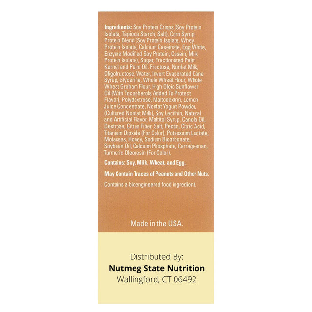 Nutmeg State Nutrition - High Protein Snack Bars, Low Calorie, Ideal Protein Compatible, 7 Servings per Box