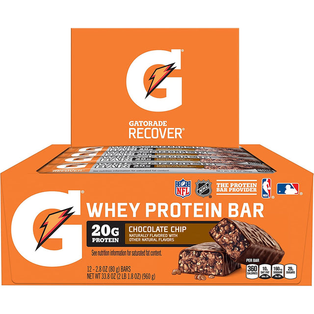 Gatorade Recover Protein Shake (12 Count) and Gatorade Whey Protein Recover Bars (12 Count)