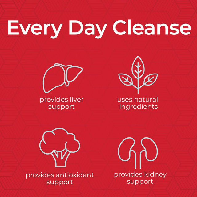 Health plus Every Day Cleanse Health Supplement, 90 Capsules, 30 Servings