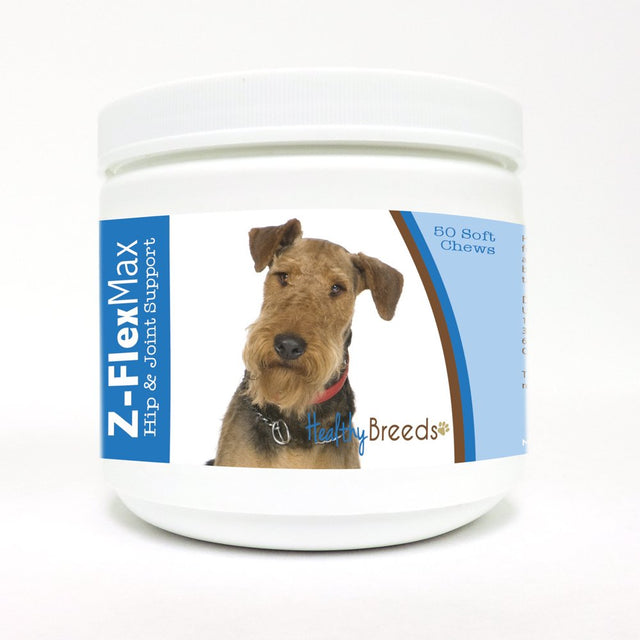 Healthy Breeds Airedale Terrier Z-Flex Max Dog Hip & Joint Soft Chews 50 Count