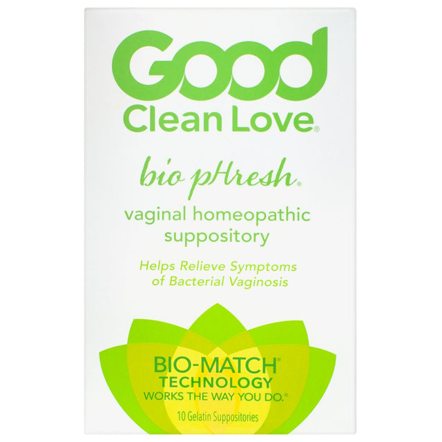 Good Clean Love: Biophresh® Vaginal Homeopathic Suppository, Bacterial Vaginosis Treatment for Women, Relieves Itching & Irritation, Promotes Urinary Tract Health, 10 Capsules