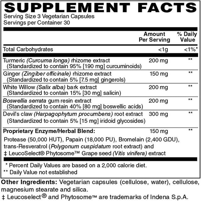 Holly Hill Health Foods, Inflammove (Healthy Joint & Mobility Support*), 90 Vegetarian Capsules