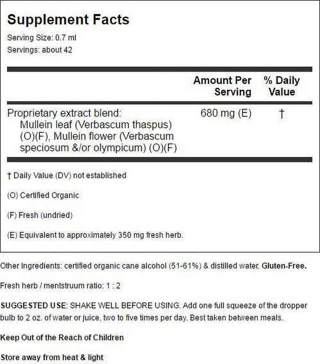 Herb Pharm Mullein Blend 1 Fl Oz Liq