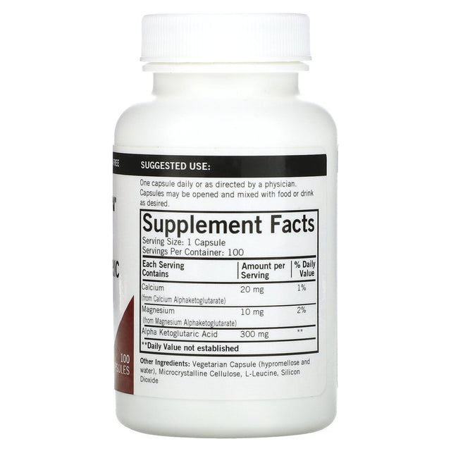 Kirkman Labs Alpha Ketoglutaric Acid, 300 Mg, 100 Capsules